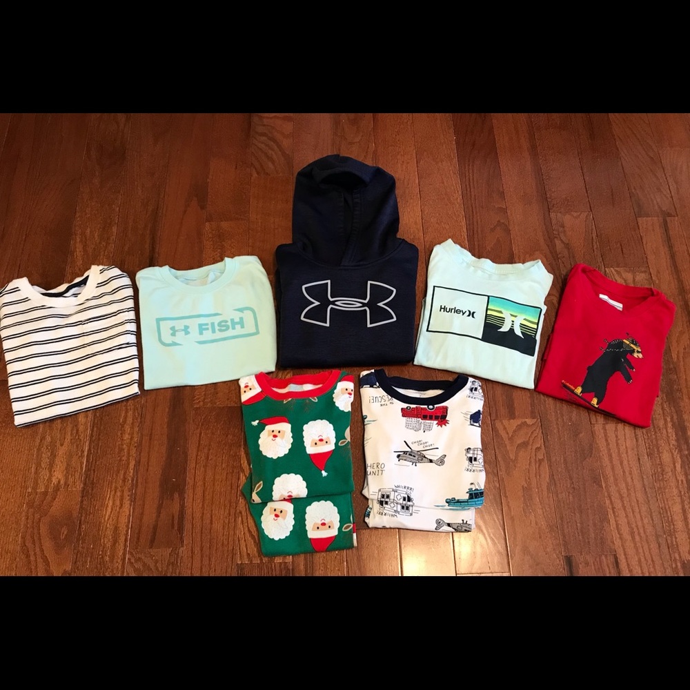 Little boys t-shirts and pajama bundle